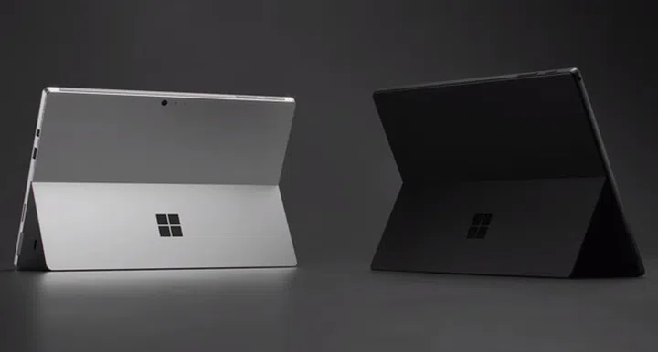 The Surface Pro 6 comes in platinum and black. (Image source: Microsoft)