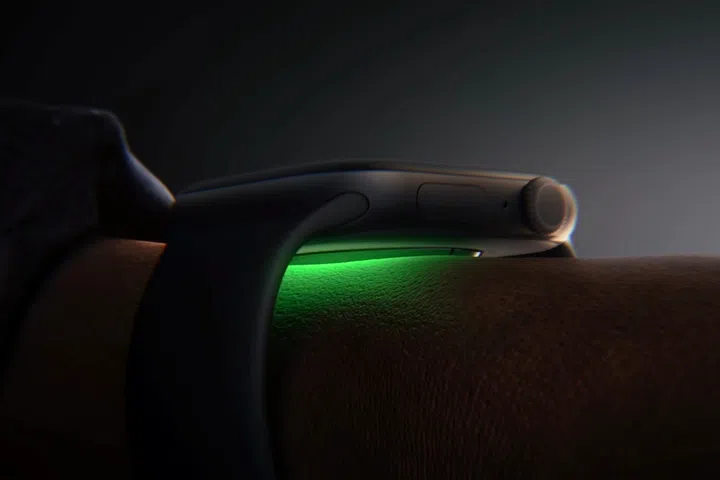 Apple Watch optical heart rate sensor