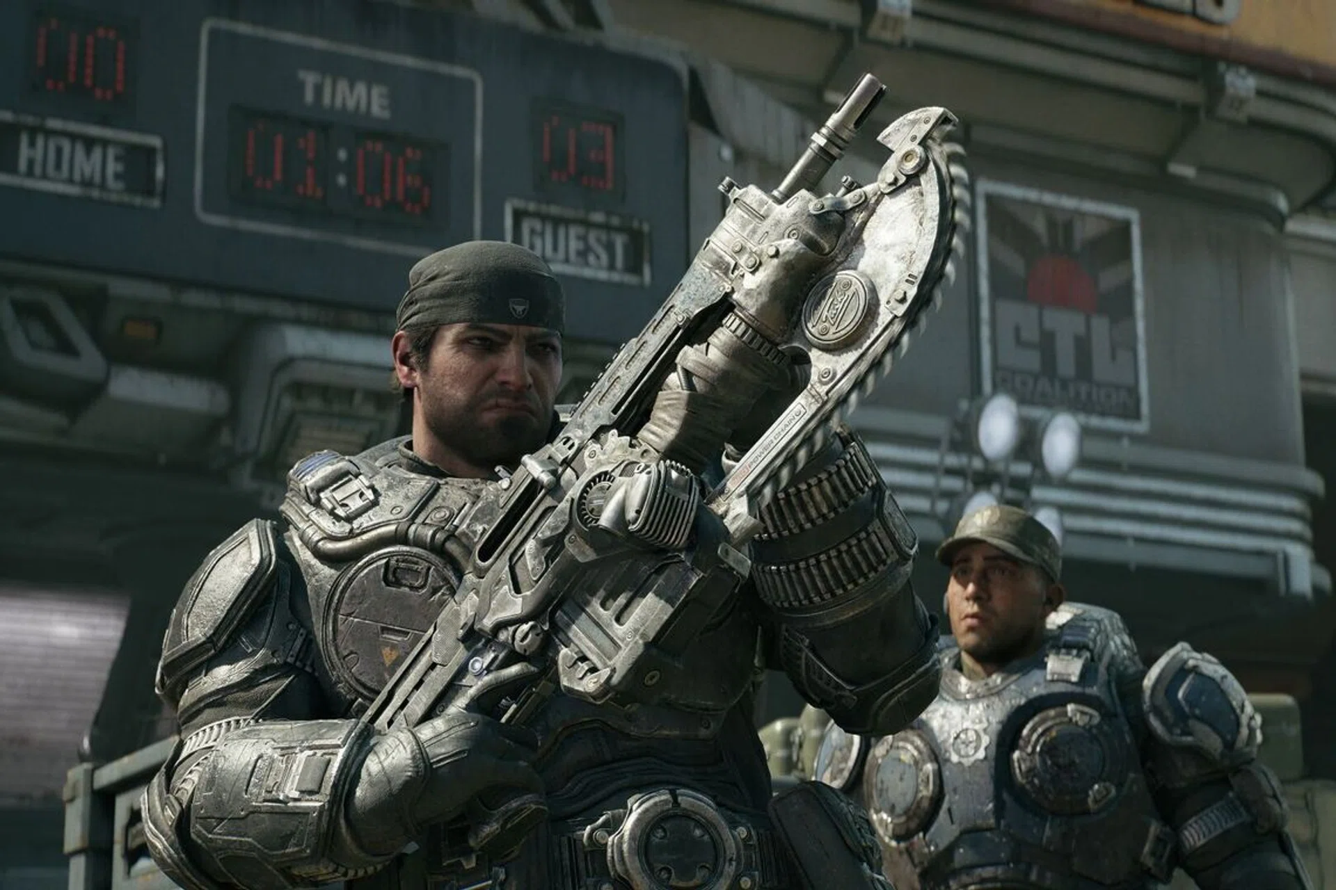 Gears puts you in the role of Marcus Fenix
