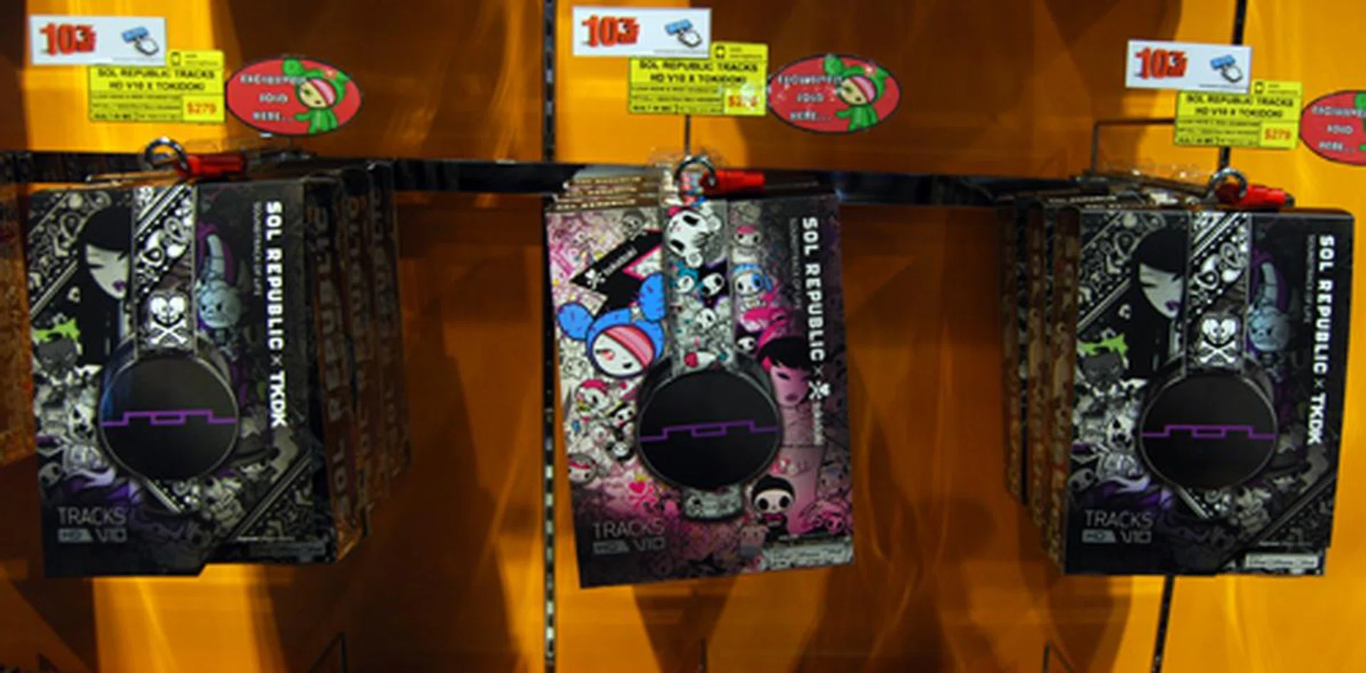 Priced at S$279, the Sol Republic tokidoki and the Sol Republic TKDK are out on shelves at Stereo Electronics stores right now. They will be available at all relevant retail outlets from April 2013 onwards.