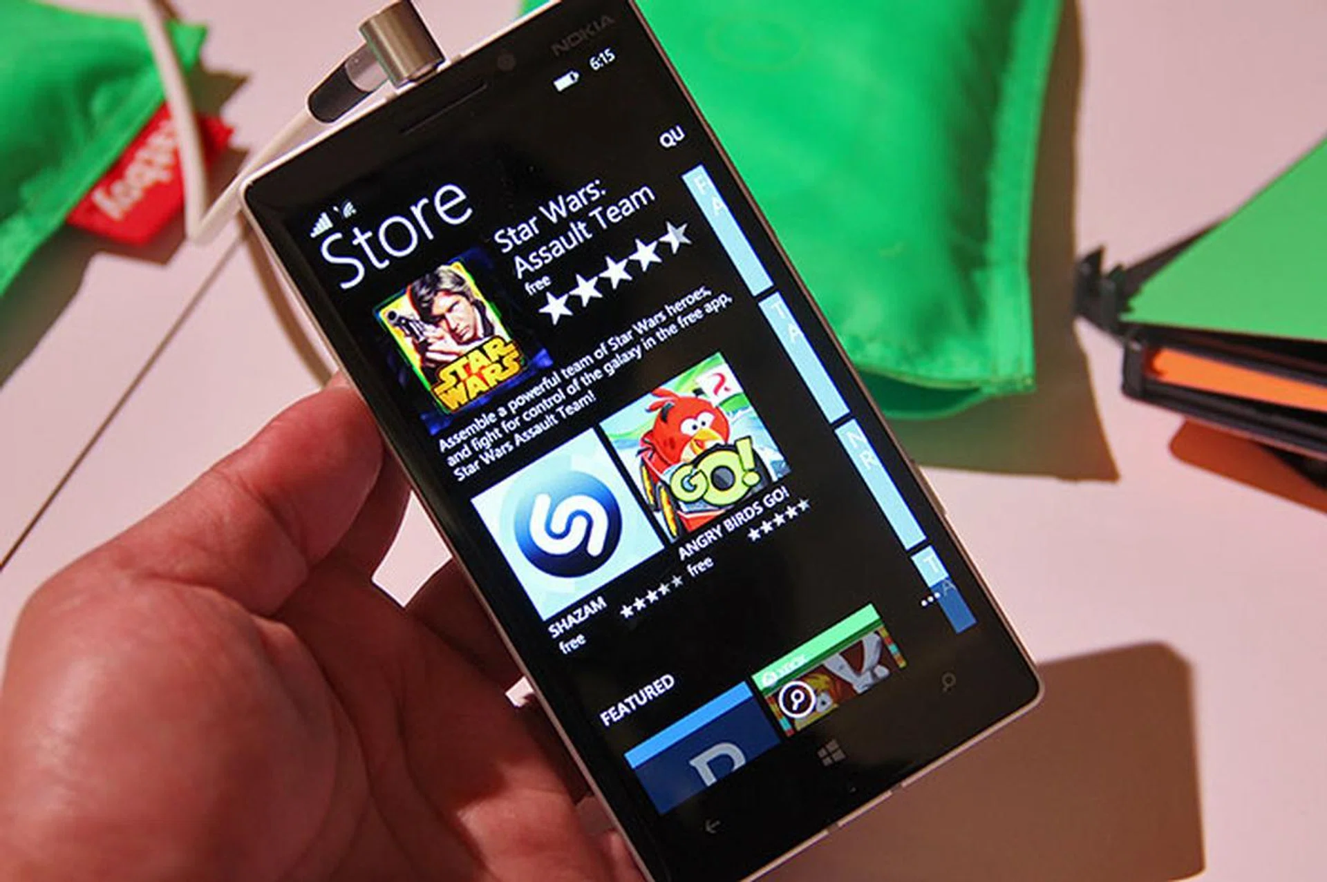 The Featured section shows only the highest-rated apps and apps that you don't own.