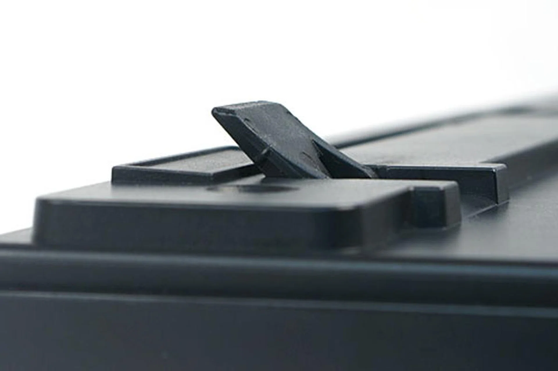 Flip out the keyboard feet underneath if you wish to tilt the keyboard.