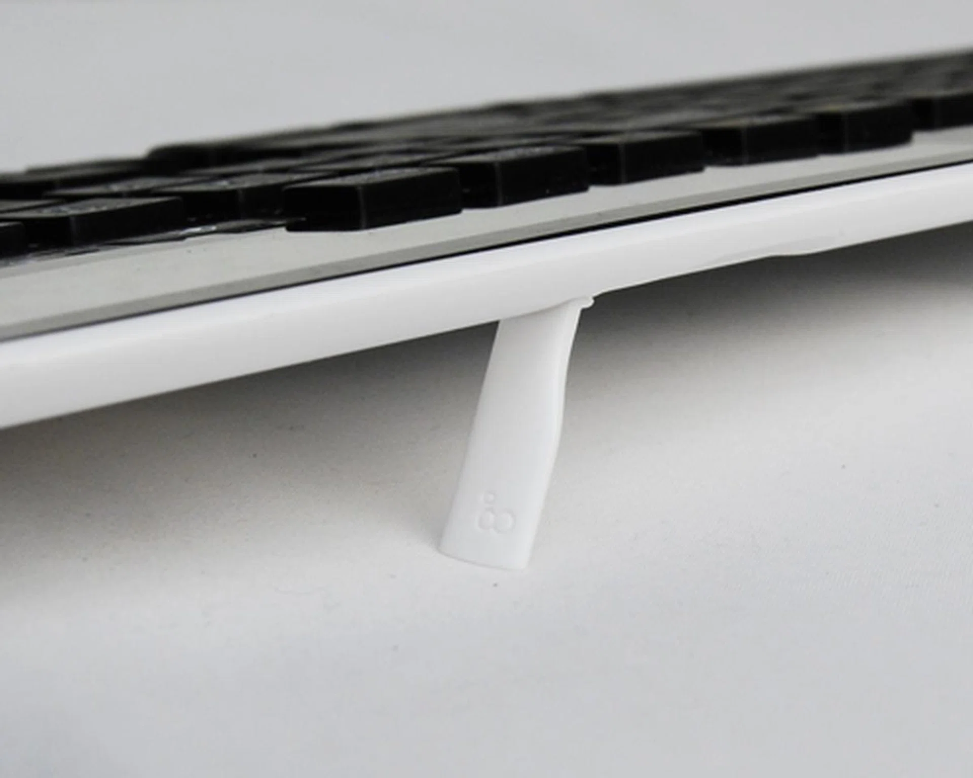 With two flimsy-looking supports to prop the K750, we'd advise a gentler handling approach when you're typing.