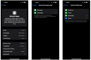 Its simply a matter of choosing the default app you prefer. Photo: HWZ. 