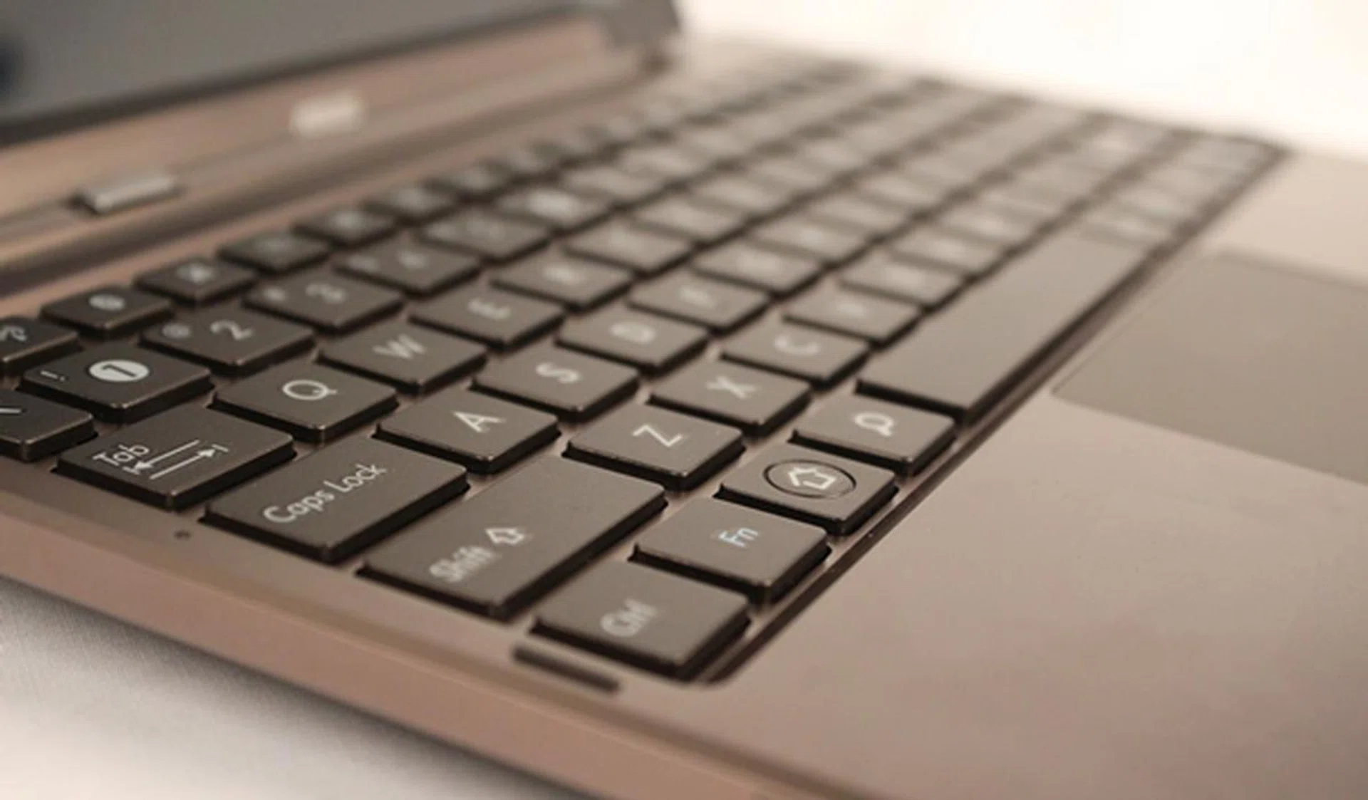 The chiclet keyboard is comfortable to type on, thanks to the sufficiently raised keys and minimal flex.