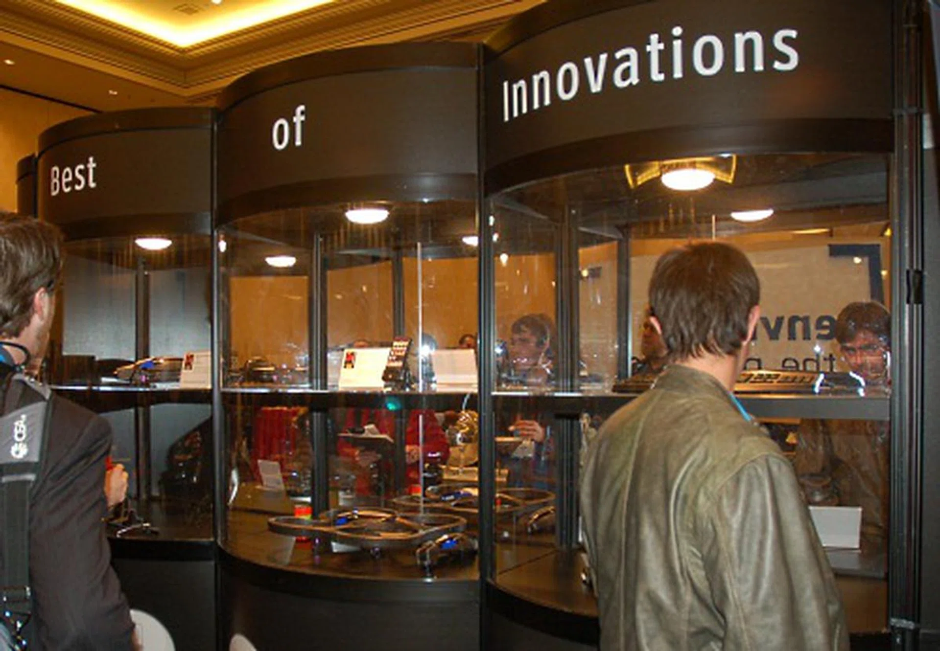 Each year, CES honors the most innovative of products and they were shown to the press at CES Unveiled. We spotted some familiar recent products like ATI's Radeon HD 5870. 