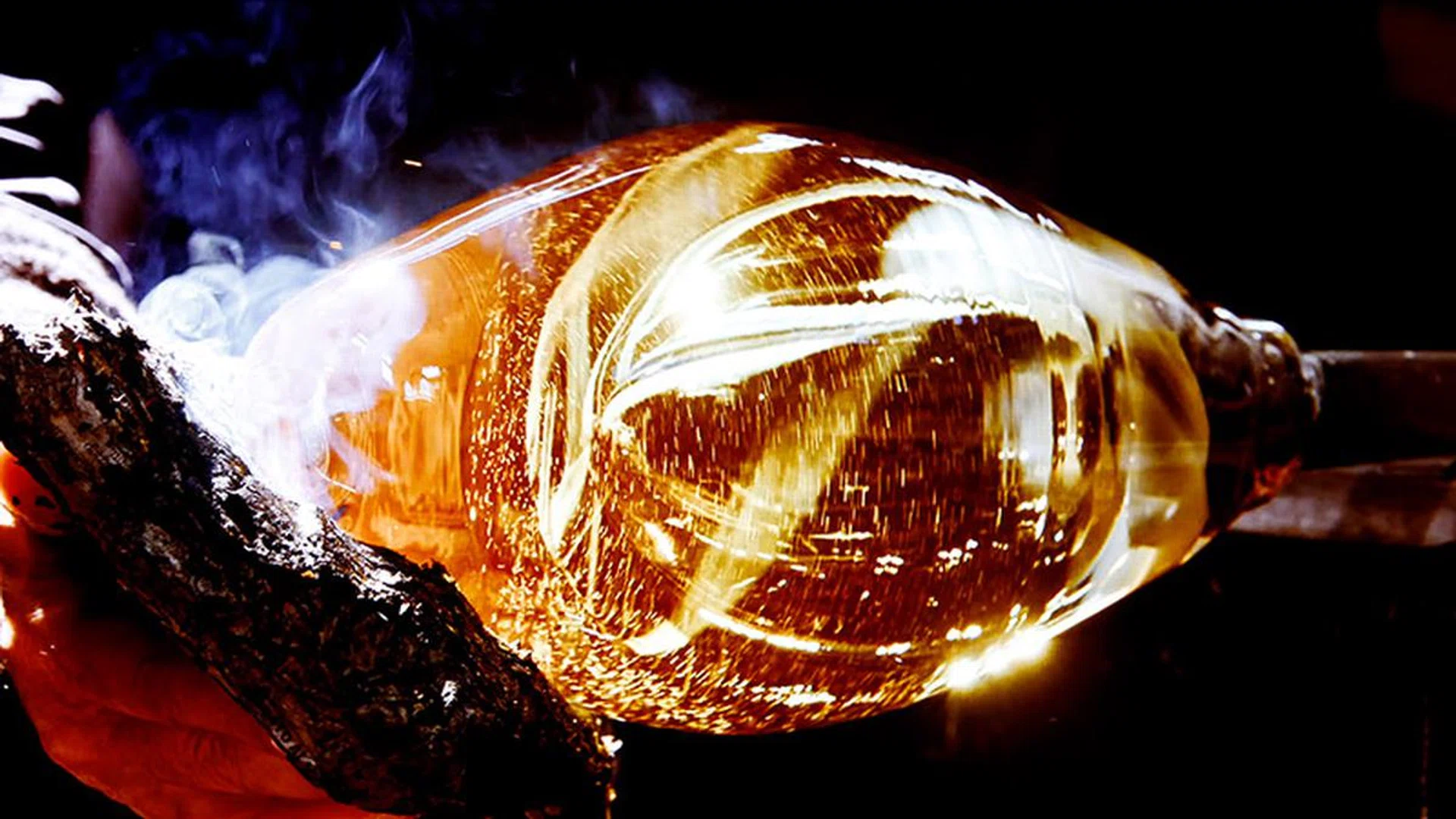 Top-notch black levels and dynamic range from the A8H. (Image: Sony's Art of Glass demo video.)