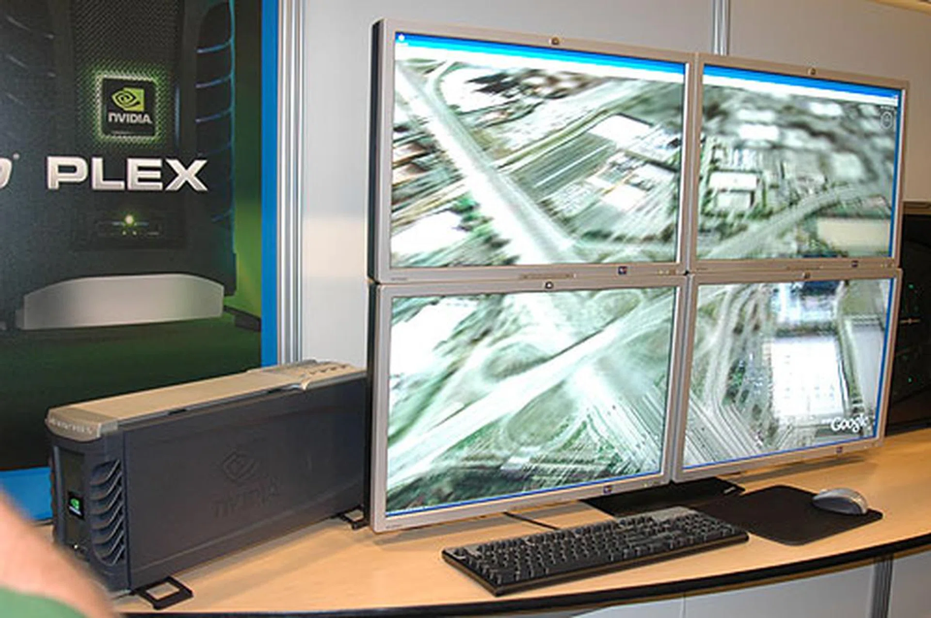NVIDIA's Quadro Plex live demo at IDF's Tech Showcase.