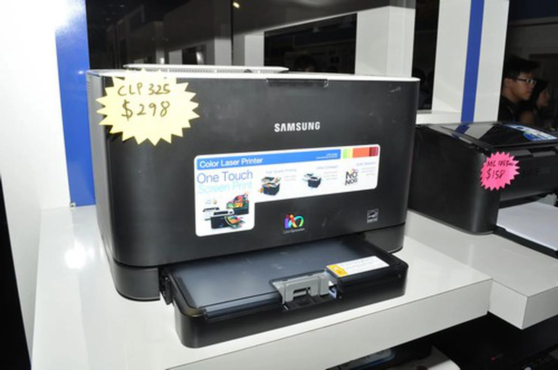 Star buy printers from Samsung include this CLP-325 color laser, going for $298 (U.P. $328).
