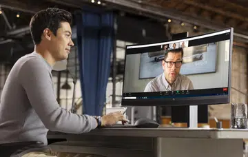 The new HP displays look to be perfect for those who still WFH. Image source: HP. 