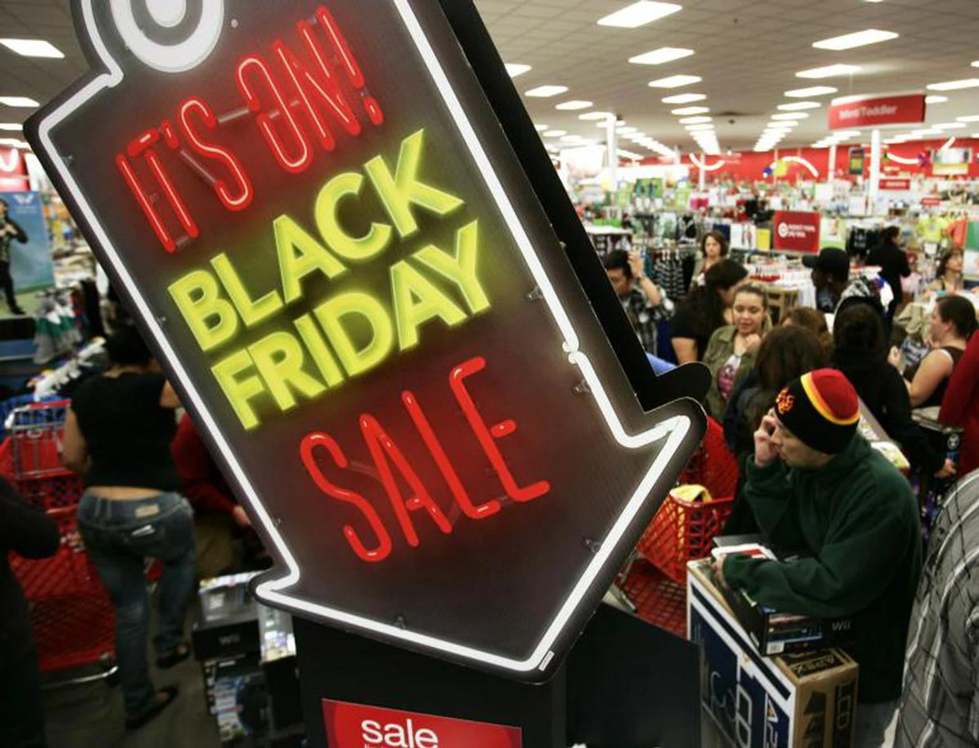 Black Friday sales at US retailer Target.