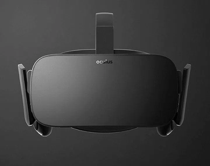 The final look of the Oculus Rift headset.