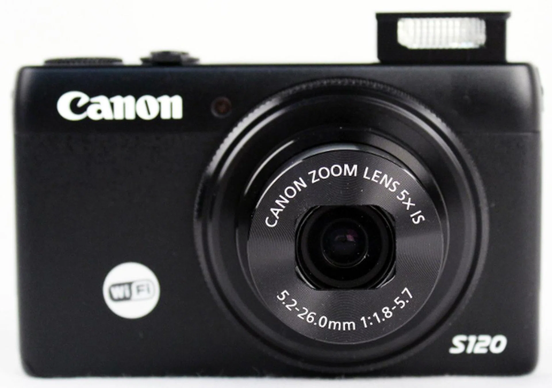 The flash release button (on the right if you're looking at the camera from the front) brings up the built-in flash.