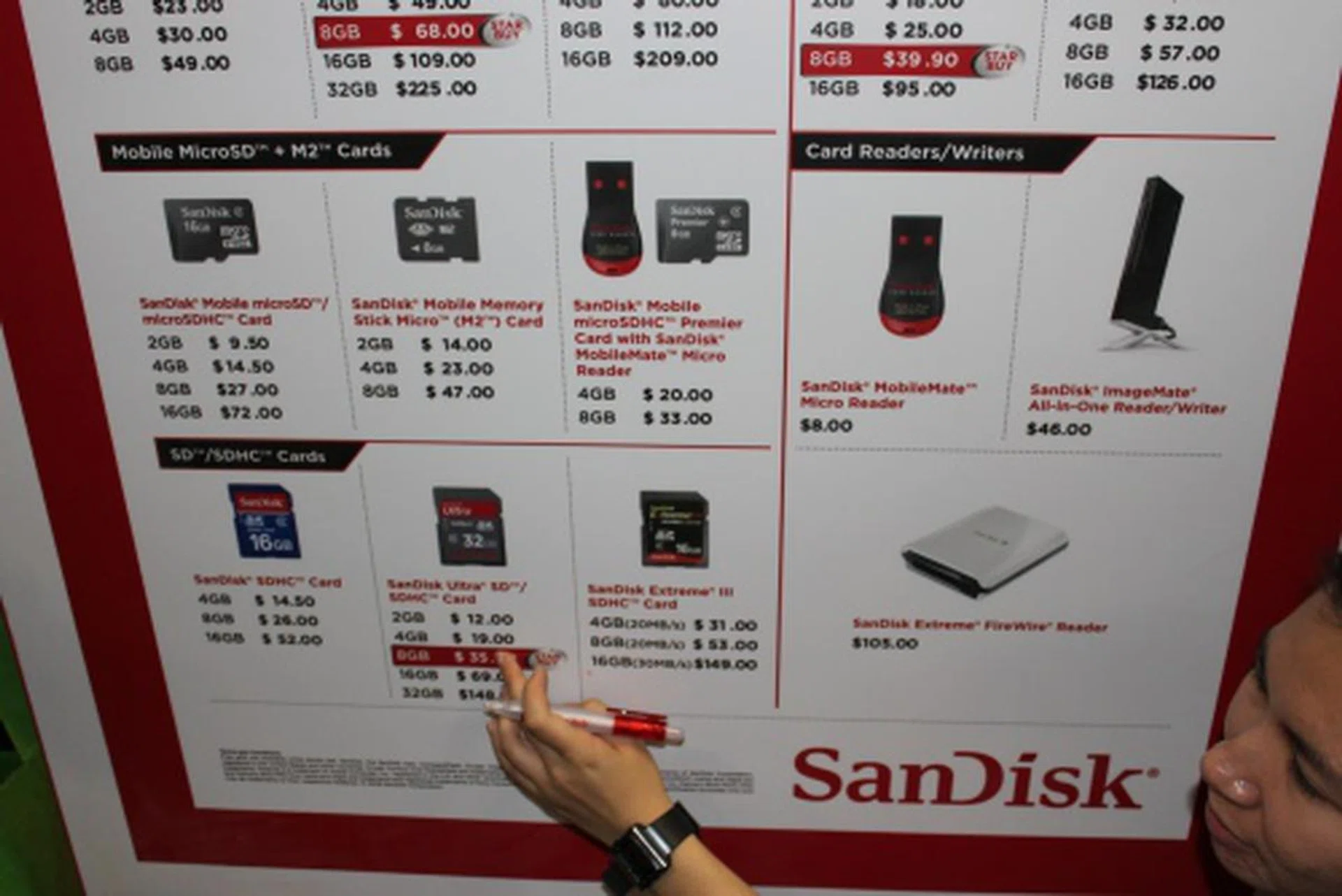 How about memory cards for your compact cameras and other electronic devices? A 2GB microSD card is retailing for as low as $9.50 and 2GB SD card for $12!