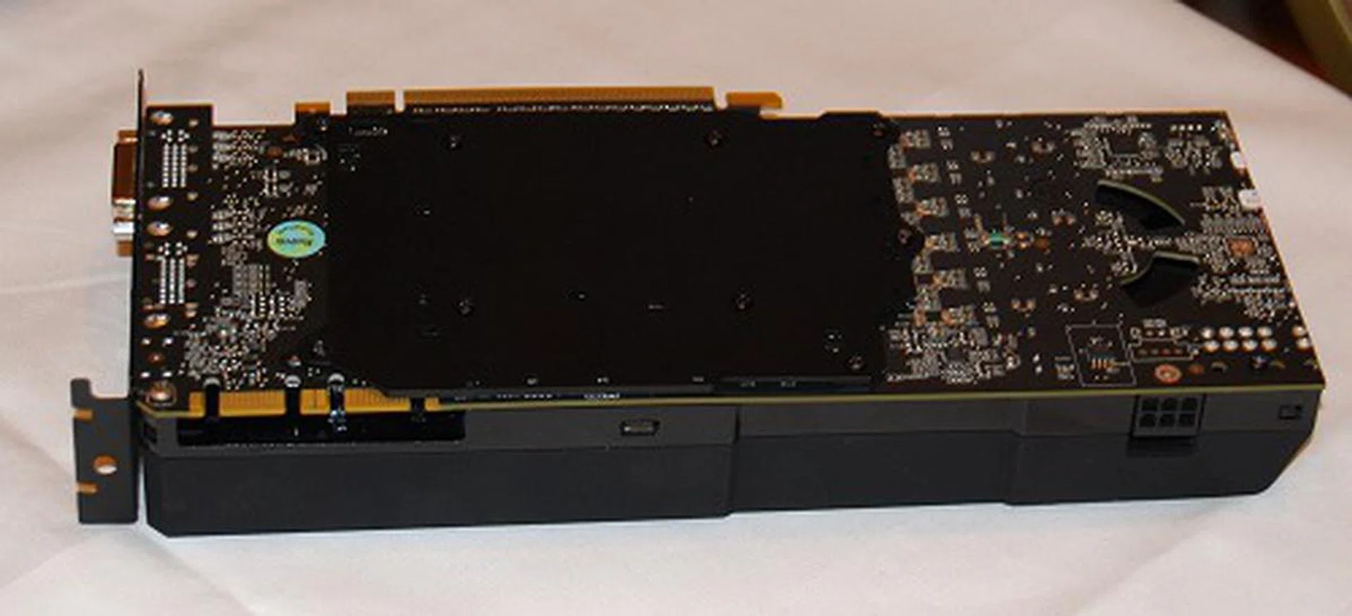 The rear of the next generation graphics card.