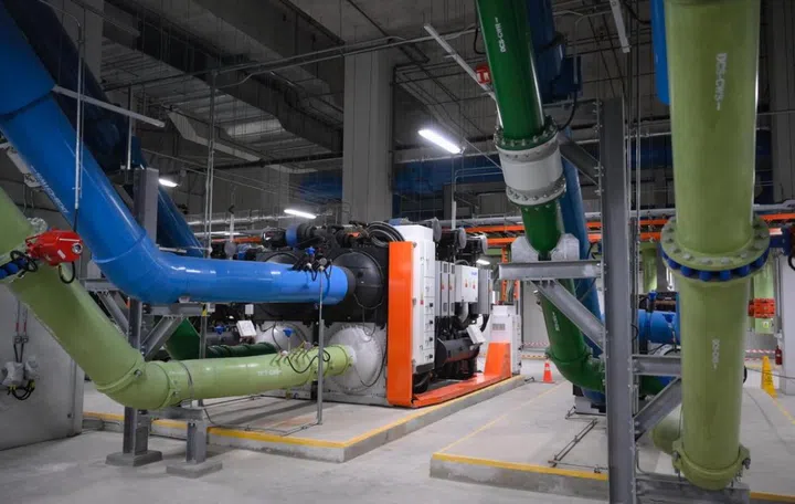 The district uses a centralised cooling system. Photo: The Straits Times.