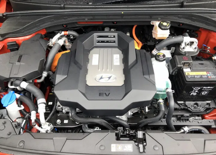 The Ioniq Electric's motor puts out the equivalent of 118hp and 295nm of torque.