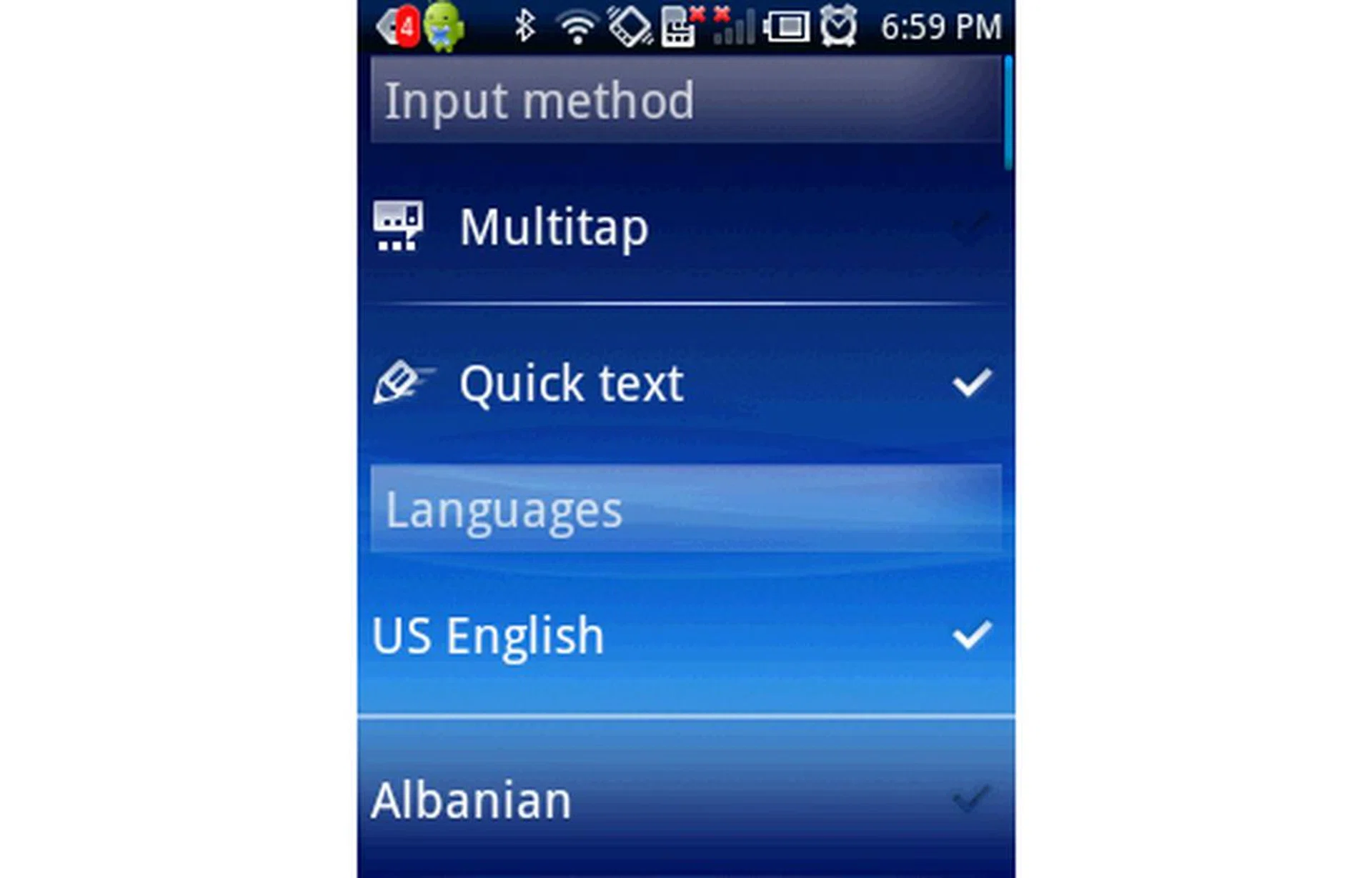 Alternating between predictive and multitap input would have been easier if a shortcut key was assigned.