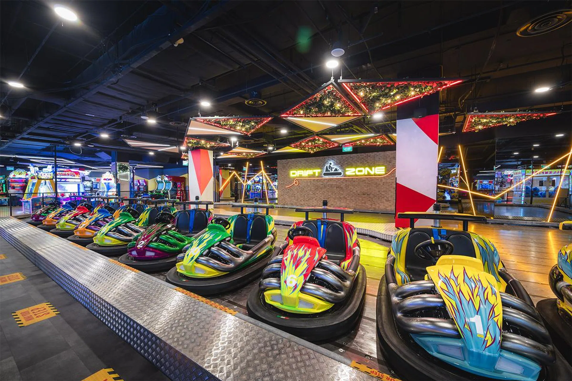 Timezone's bumper car arena that launched in 2023.