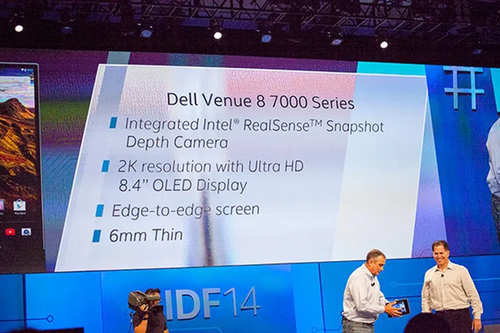 Dell Venue 8 7000's technical specifications.