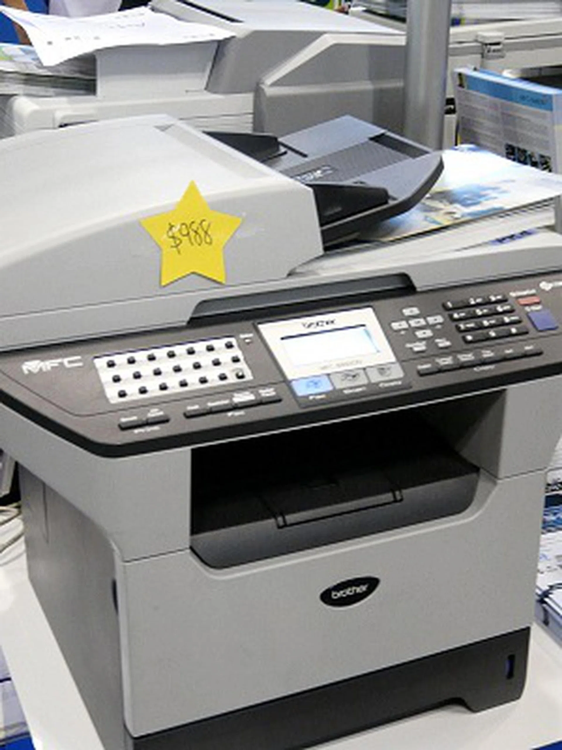  At $998, the MFC-9420CN is a 5-in-1 color printer, fax, copy, scanner, mono PC-fax and a print speed of up to 31ppm for mono and 8ppm for color, the MFC-9420CN delivers just the right price and performance for any small office.  