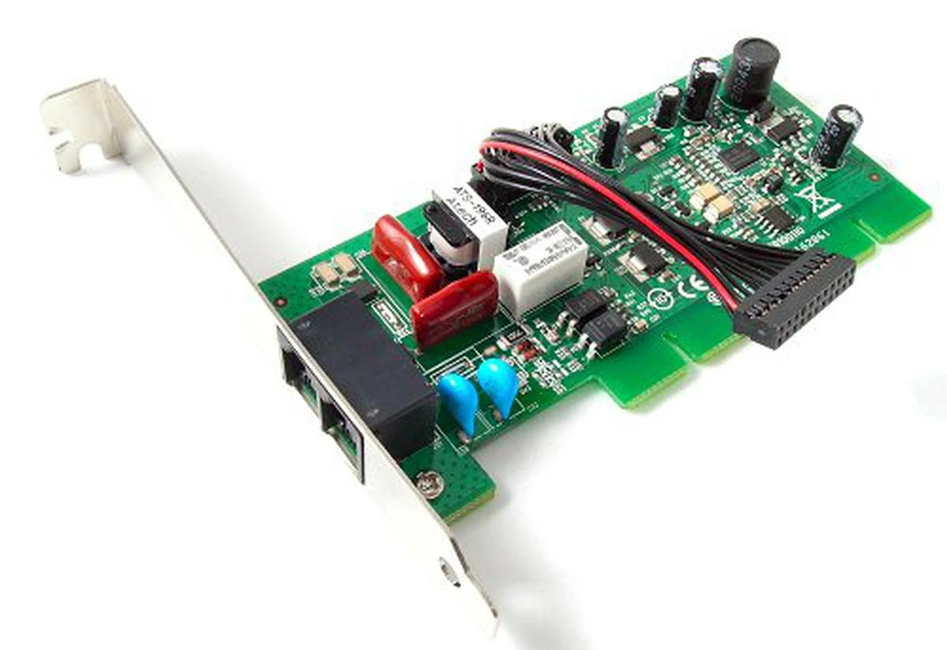 They SkyTel card. Notice that it doesn't have any electrical connections to the motherboard, but it will still take up one PCI slot.