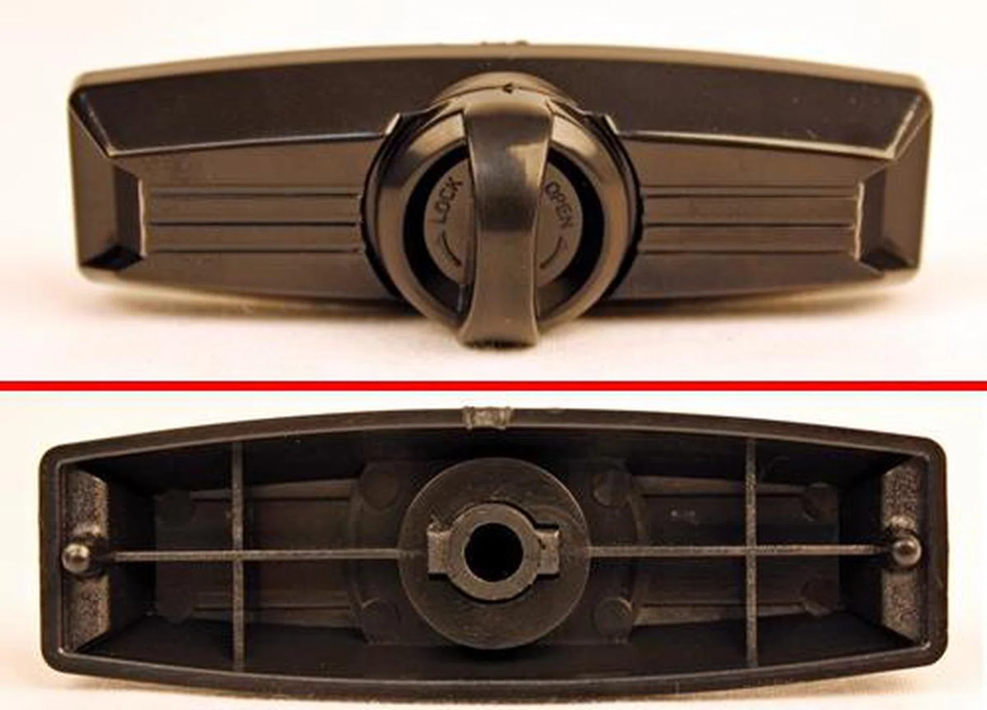 The clip has a cheap plastic feel to it; effective but a somewhat crude implementation of such retaining devices.