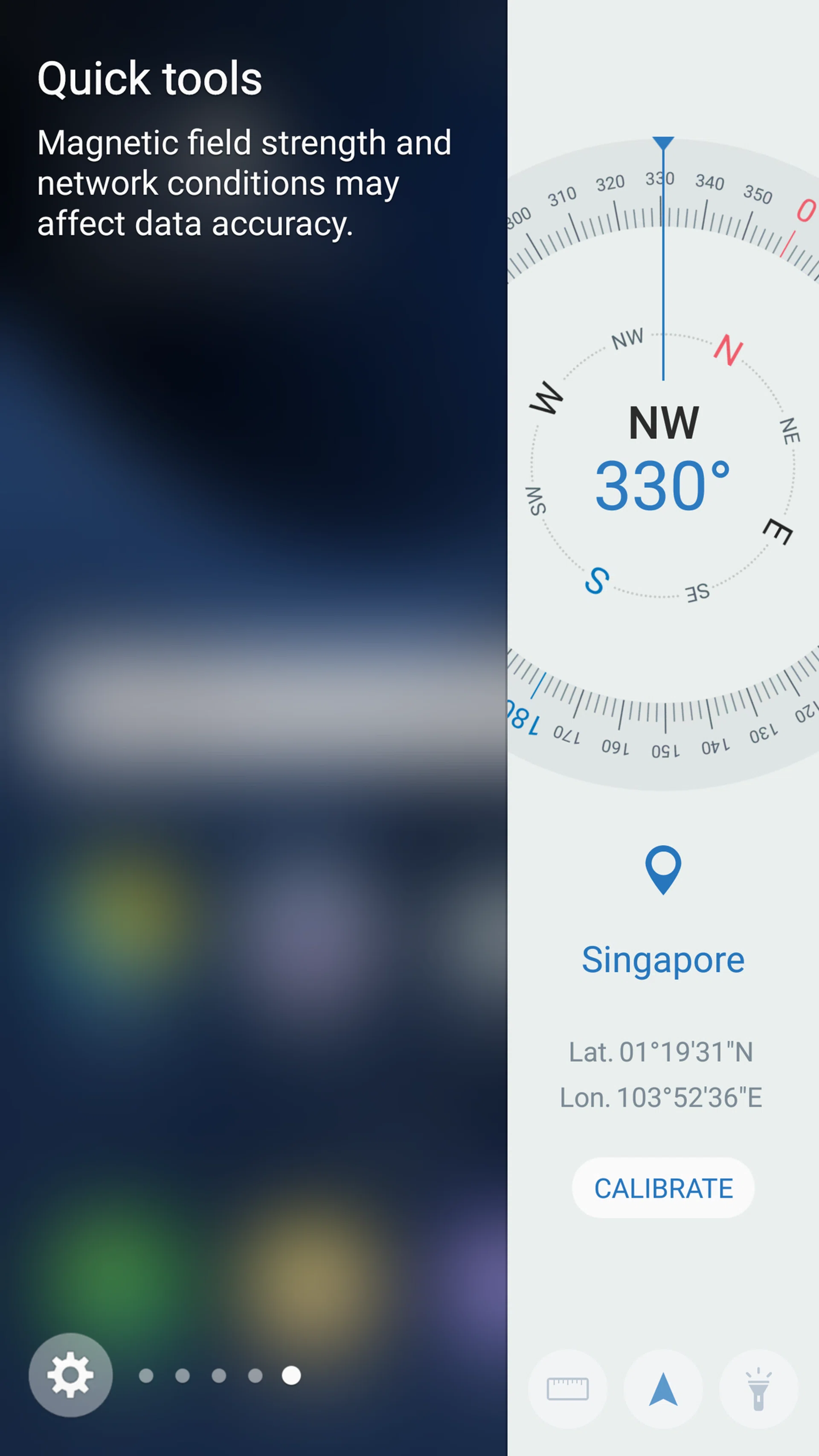 The new Quick Tools.