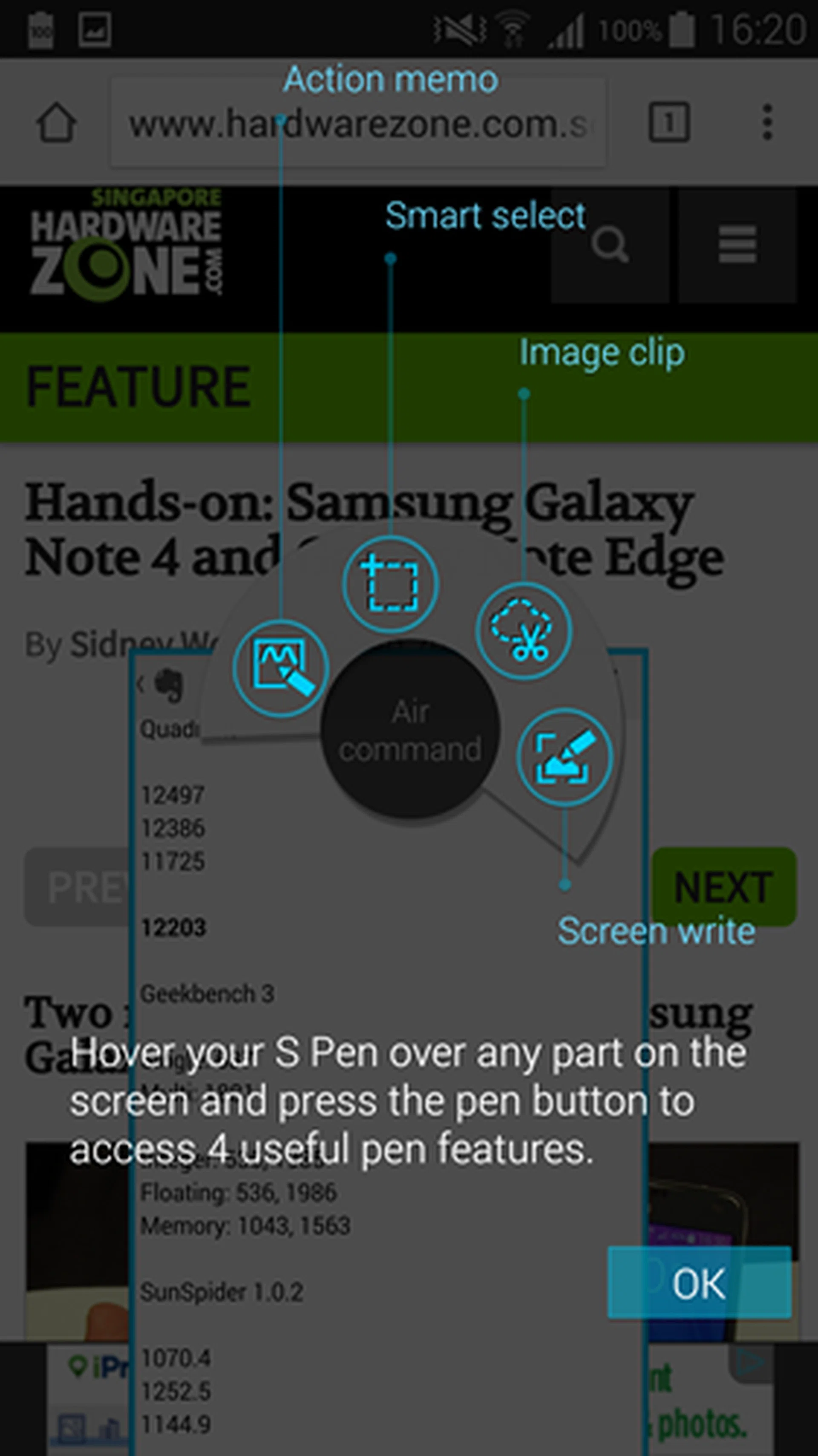 The Note 4's S Pen stylus offers lots of interesting productivity features.