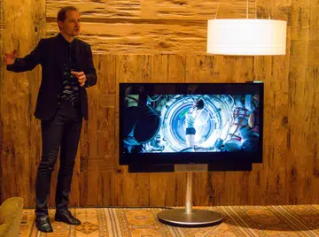 B&O Chief Designer Torsten Valeur introducing the BeoVision Avant.
