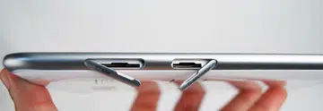 You can find the SIM and microSD card slots on the left side of the Samsung Galaxy Tab 7.0 Plus. Having said that, you can make and receive voice calls on the tablet, a functionality yet to be found on most tablets.