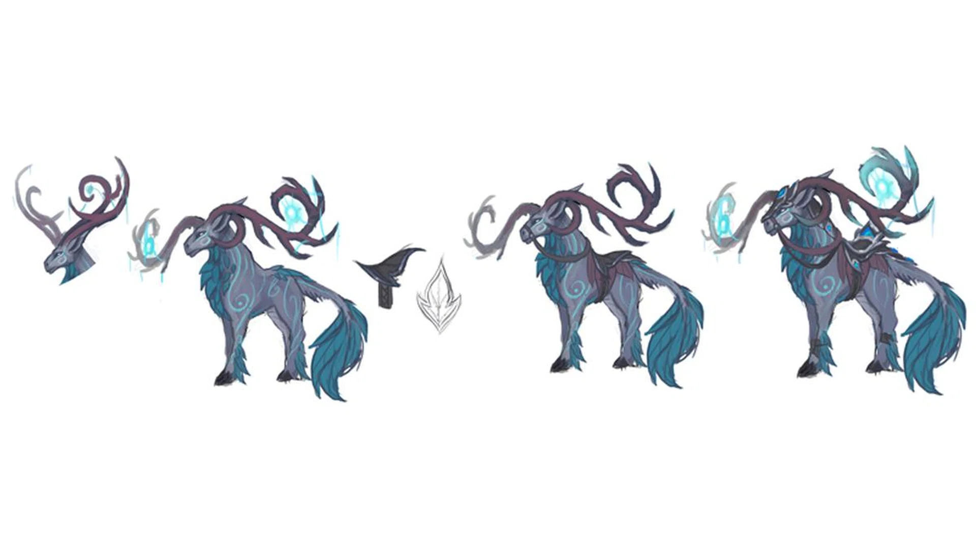 "Ardenweald is a gorgeous zone, and it was a lot of fun to design and model this creature for it. We wanted a creature that would instantly read as a stag, but it needed to feel different from anything we have seen on Azeroth so far." - Character artist Natacha Nielsen | Image: Blizzard Entertainment