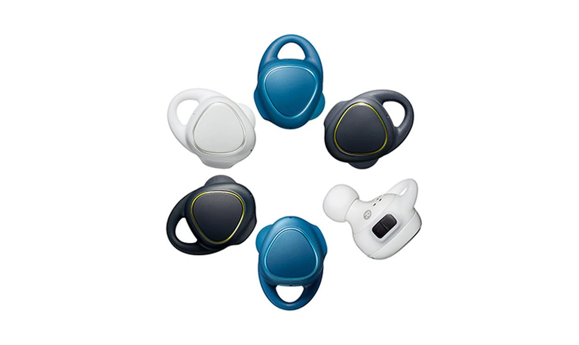 Seen here are the Samsung Gear IconX earbuds from its existing lineup.