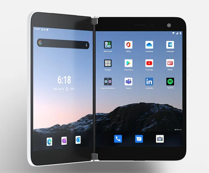 The Microsoft Surface Duo. <br>Image source: Microsoft