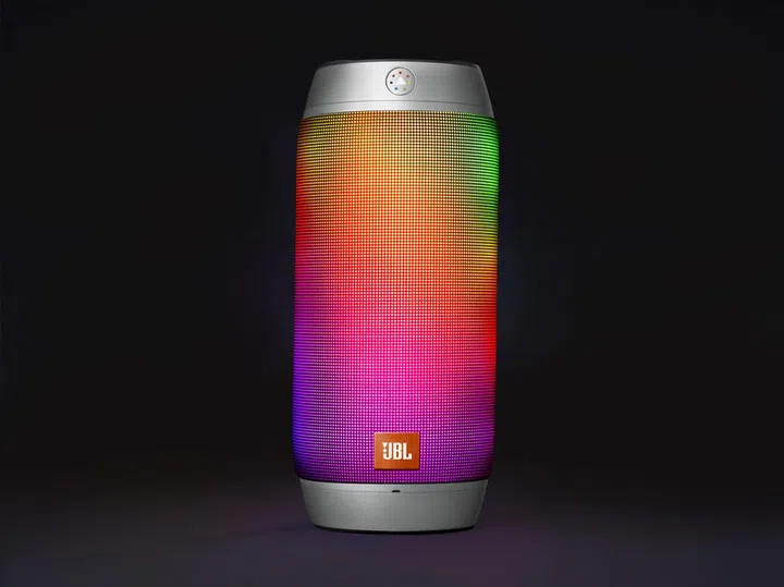JBL Pulse 2, all lighted up.