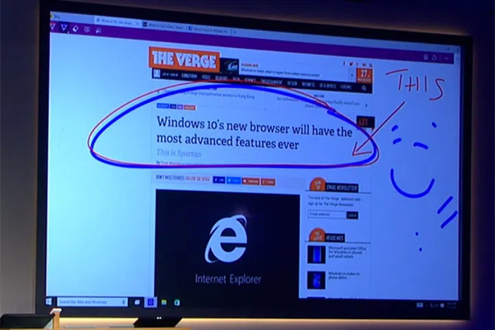 The new note-taking mode in the "Spartan" browser lets you doodle on and share marked up webpages with ease.