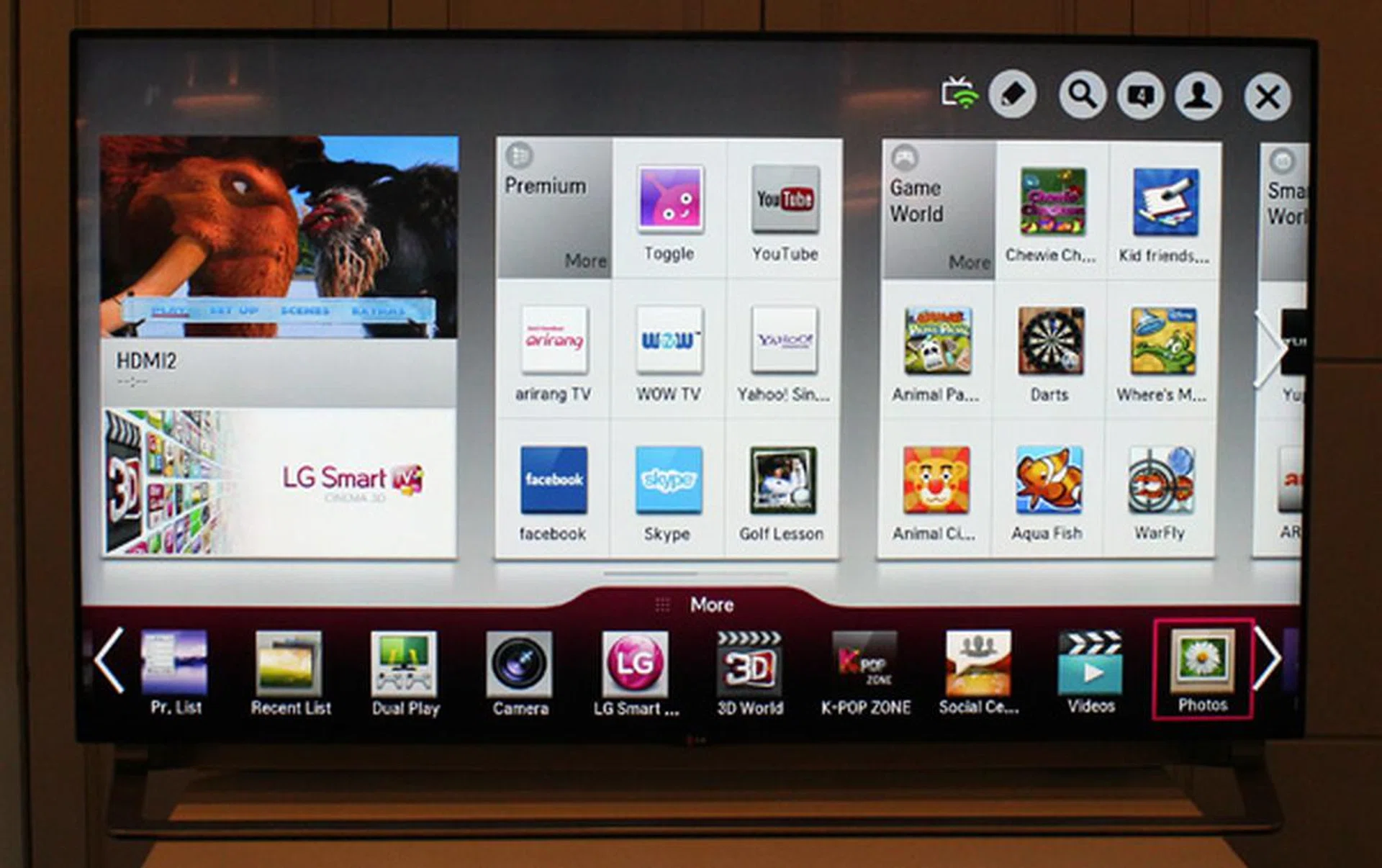 Not much has changed with regards to LG's smart feature suite, although there are a few new additions.