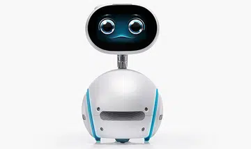 This cute robot rolls and has a touchscreen face. (Image Source: ASUS)