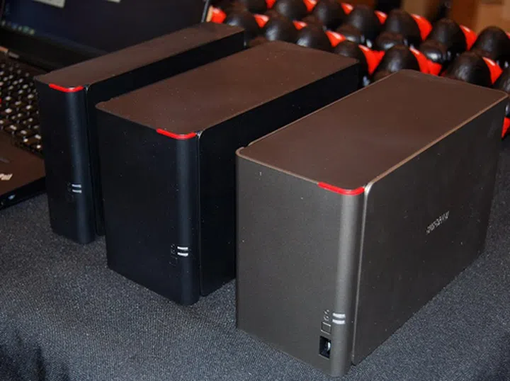 The new LinkStation 400 NAS devices.