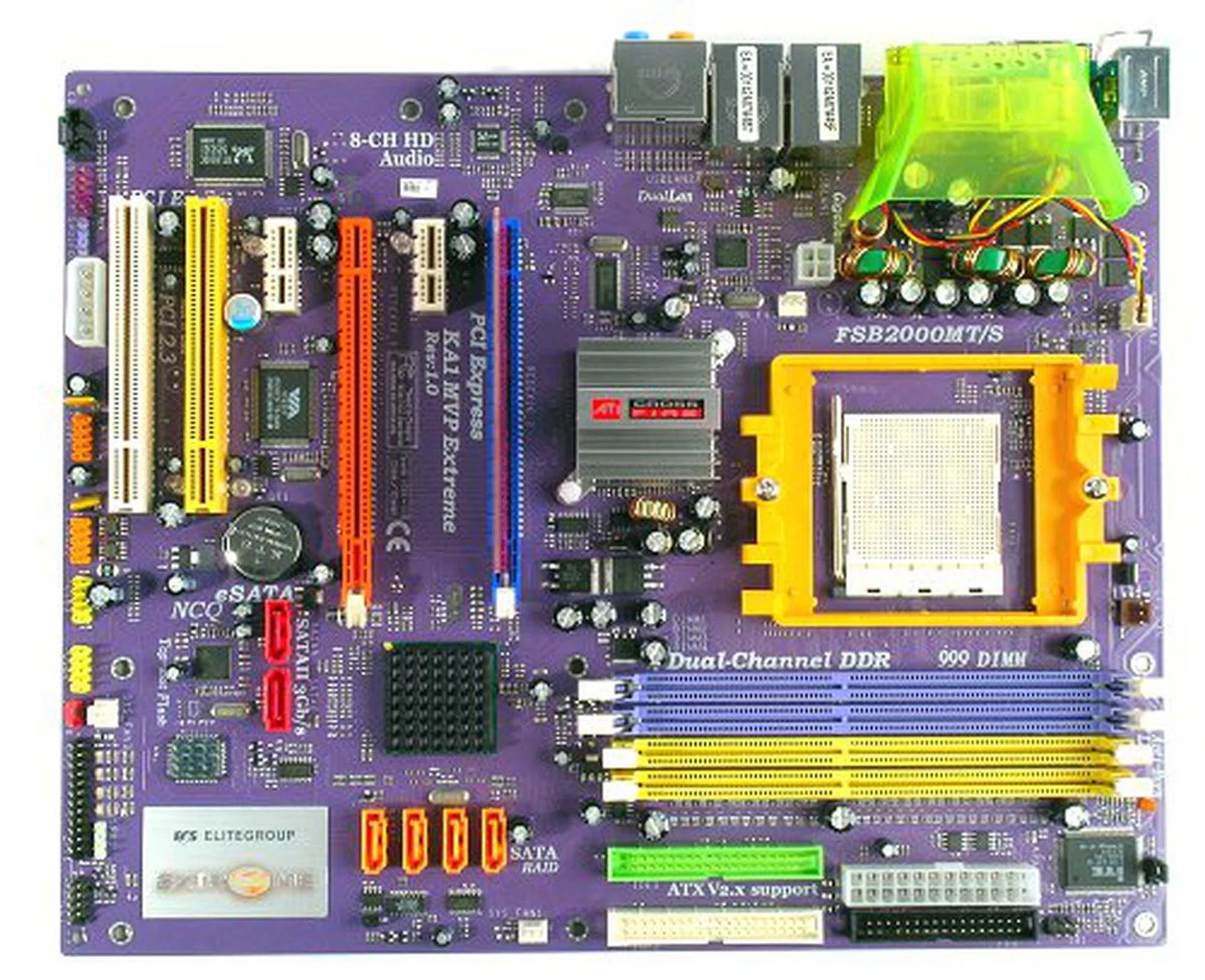 The ECS KA1 MVP Extreme motherboard.