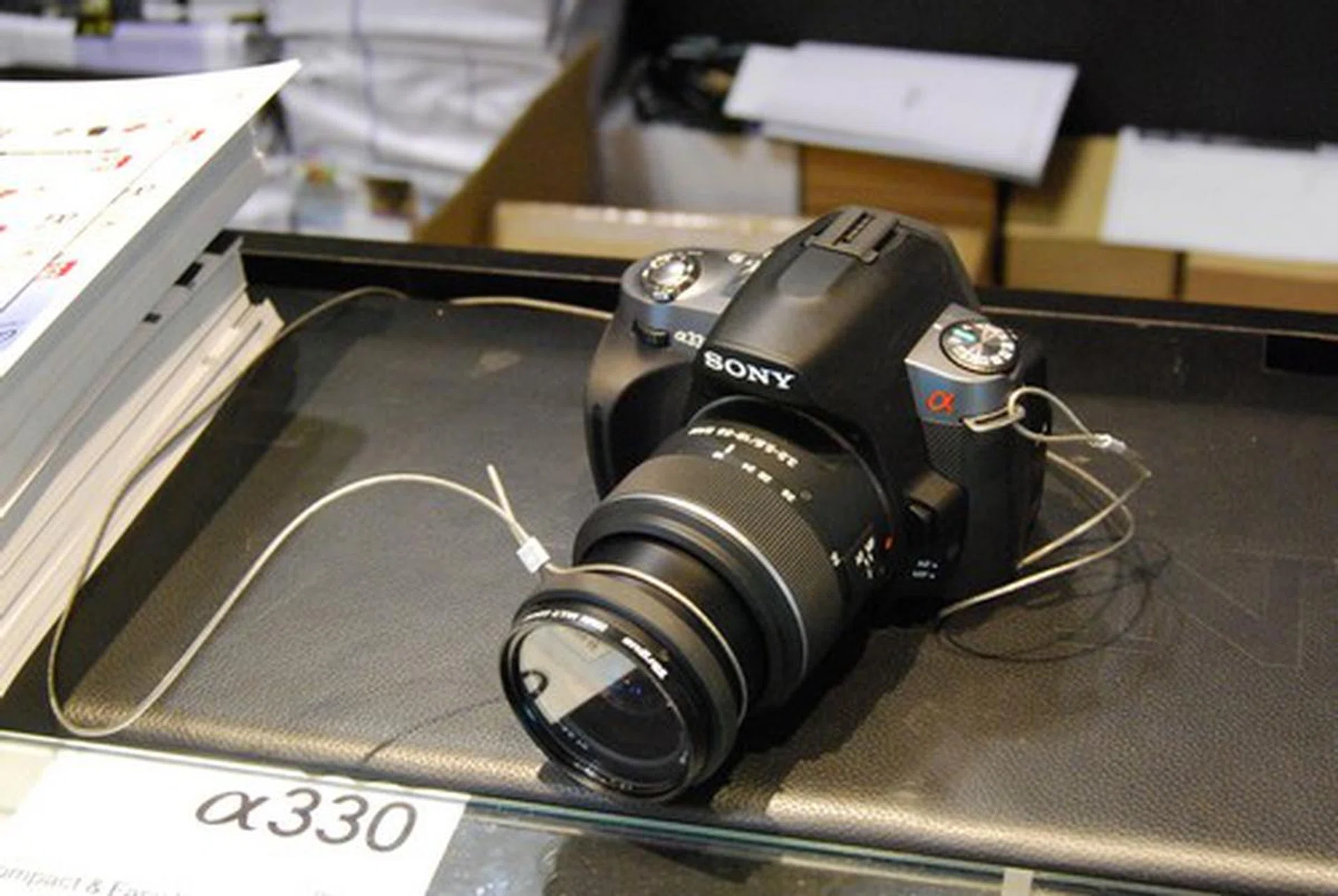 Sony Alpha DSLR cameras are also on hand, the A330 entry-level model is going for an affordable $799.