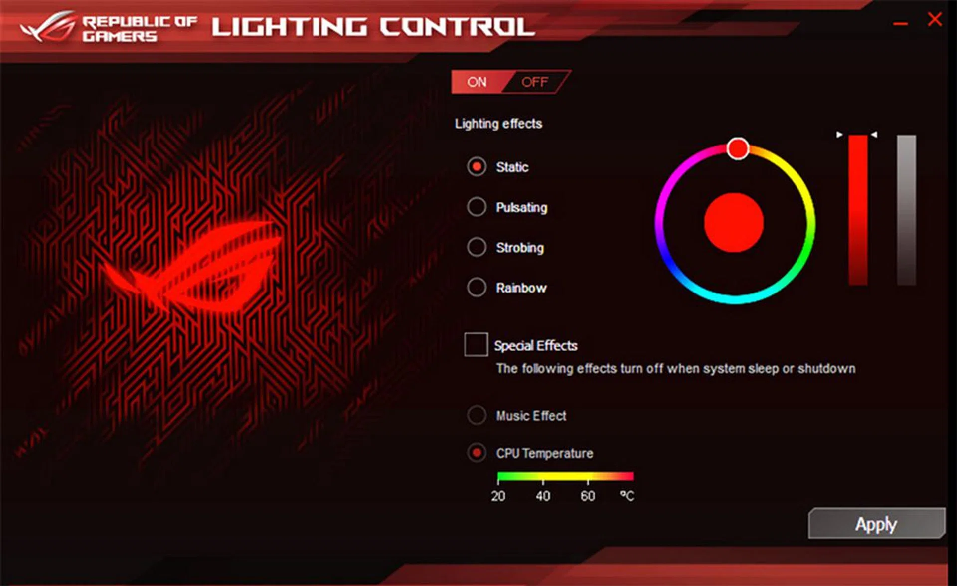 ASUS ROG Lighting Control