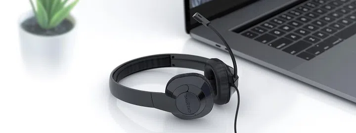 Creative HS-720 V2 USB headset refreshed with a new look and optimised for online meetings (image source: Crreative)