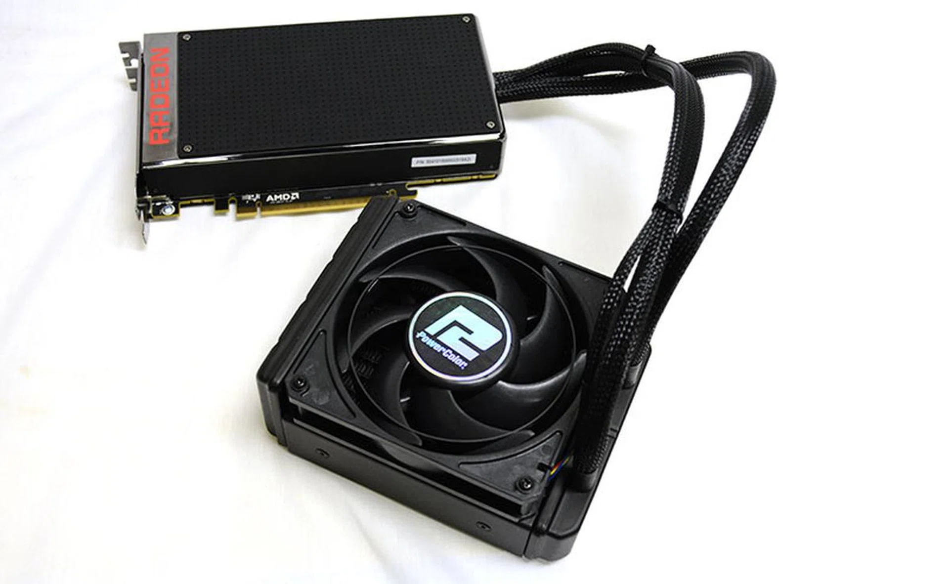 The Fury X uses a 3,000rpm Nidec Gentle Typhoon fan for its radiator.