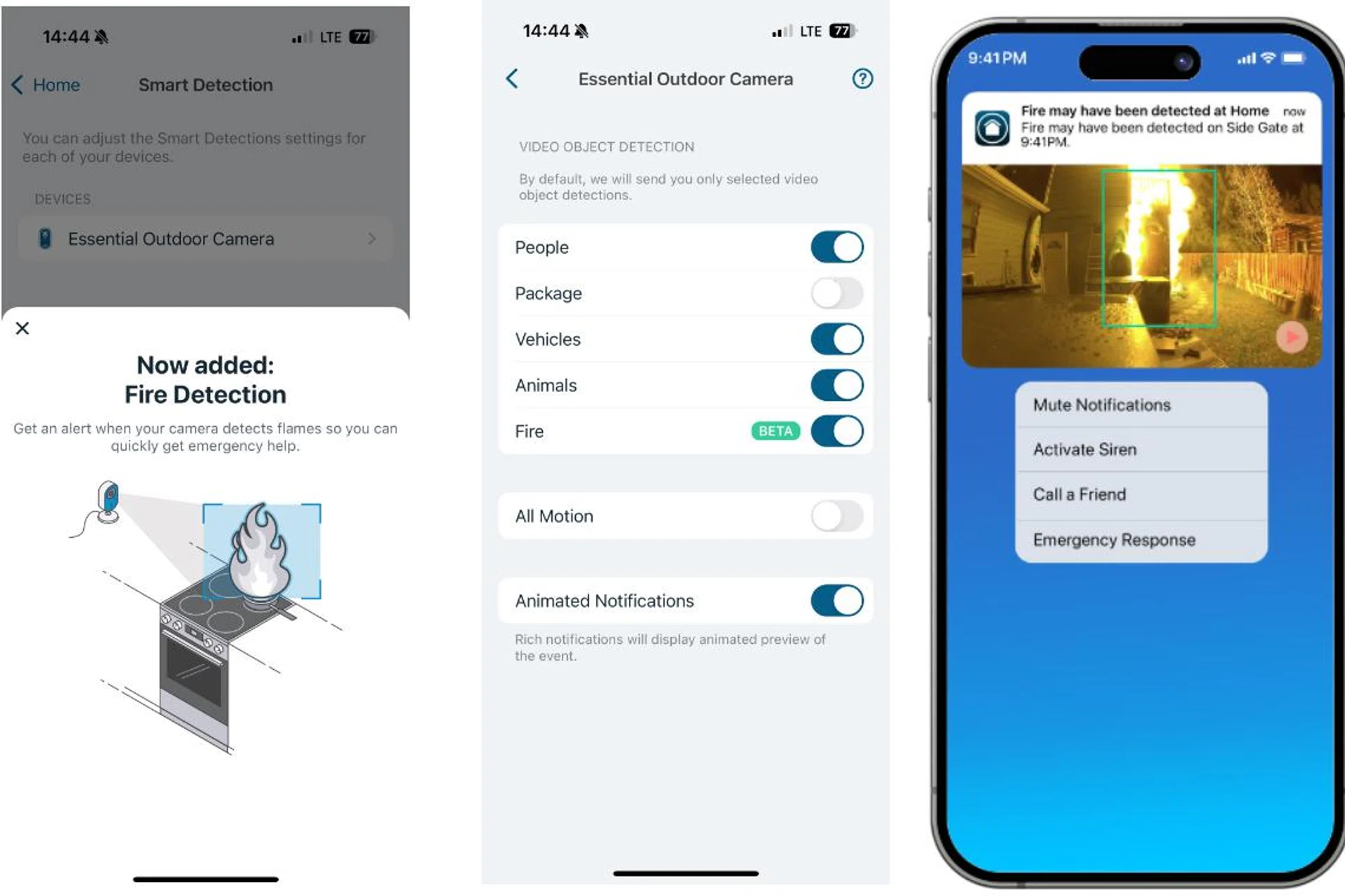 What the alerts look like. Photo: Arlo.