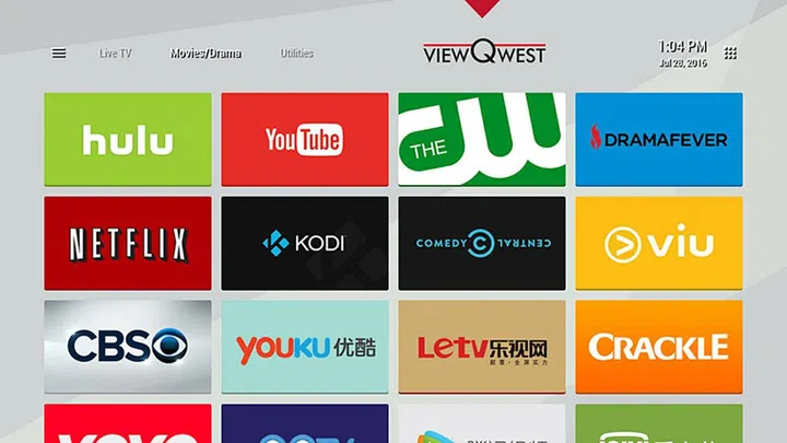 The new VQTV5 box also sports a refreshed user interface. (Image source: ViewQwest.)