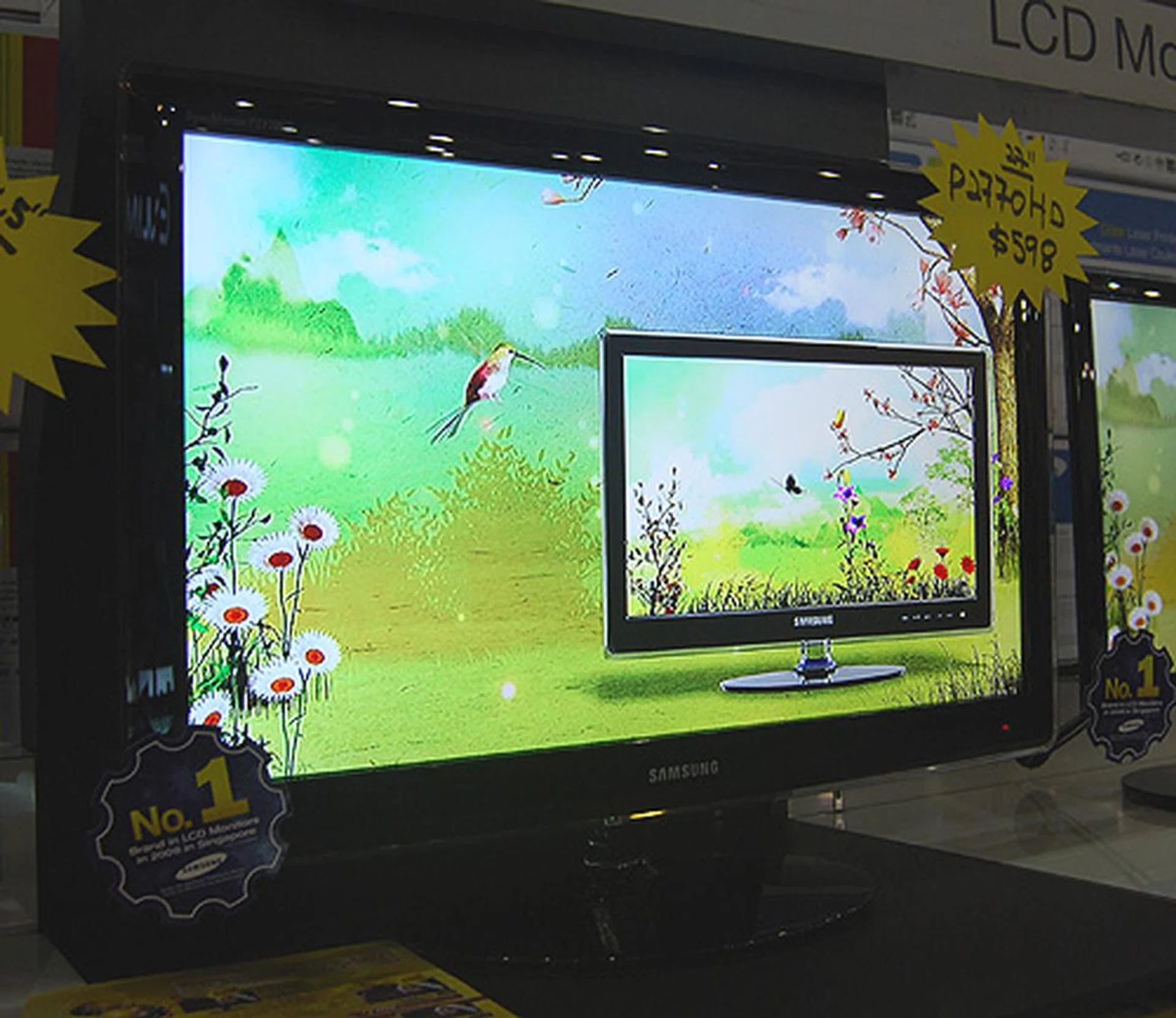 For something more substantial, check out the 27-inch P2770HD, which is full HD and has a built-in DTV tuner and speakers. Now for $598 (U.P.: $698).