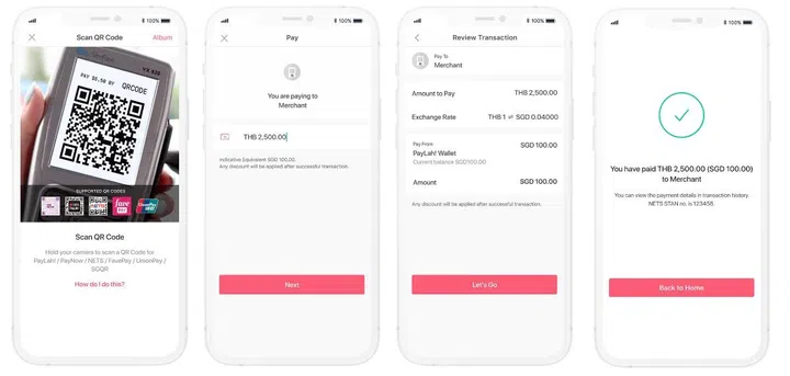 How to use PayLahto pay in Thailand. Image source: NETS.