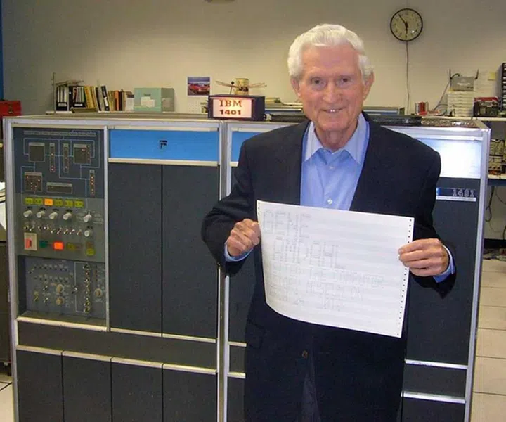 Mr. Gene Amdahl, at age 87, circa 2010. (Image source: IBM)