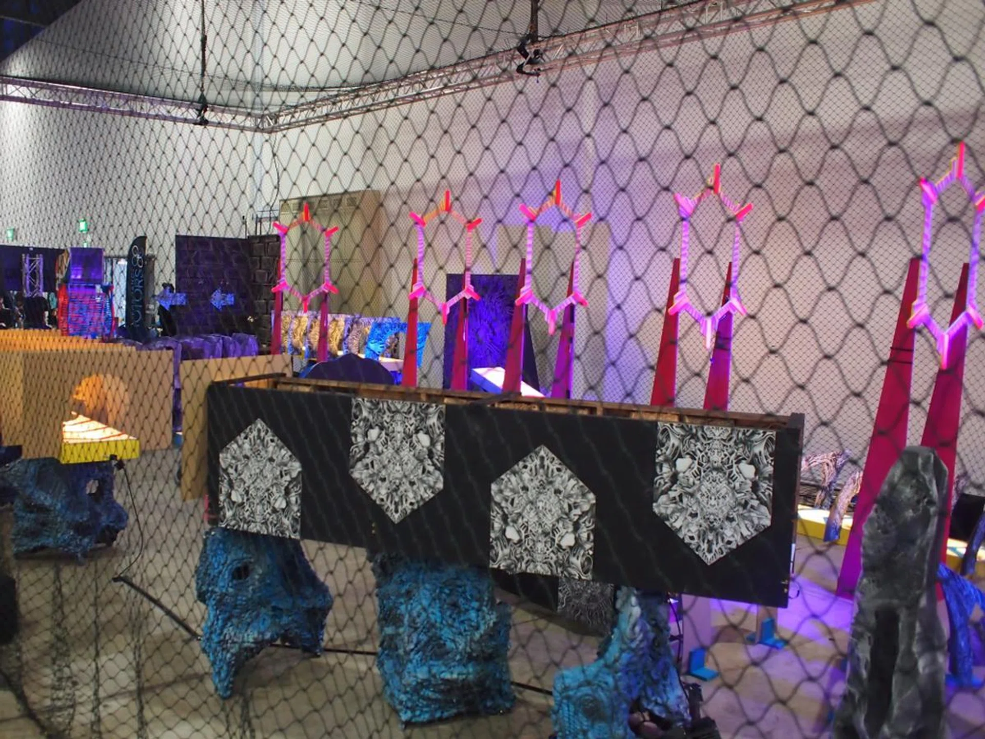 Another view of the obstacle course.